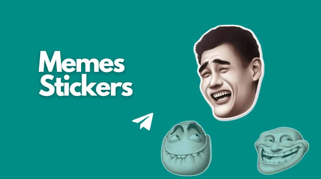 Memes Telegram Stickers and funny face and two funny faces