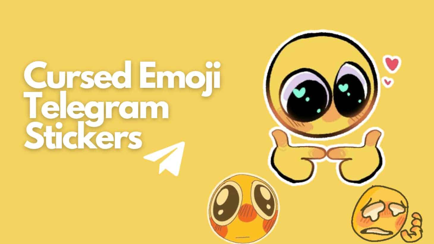 Cursed Emojis” animated sticker set for Telegram